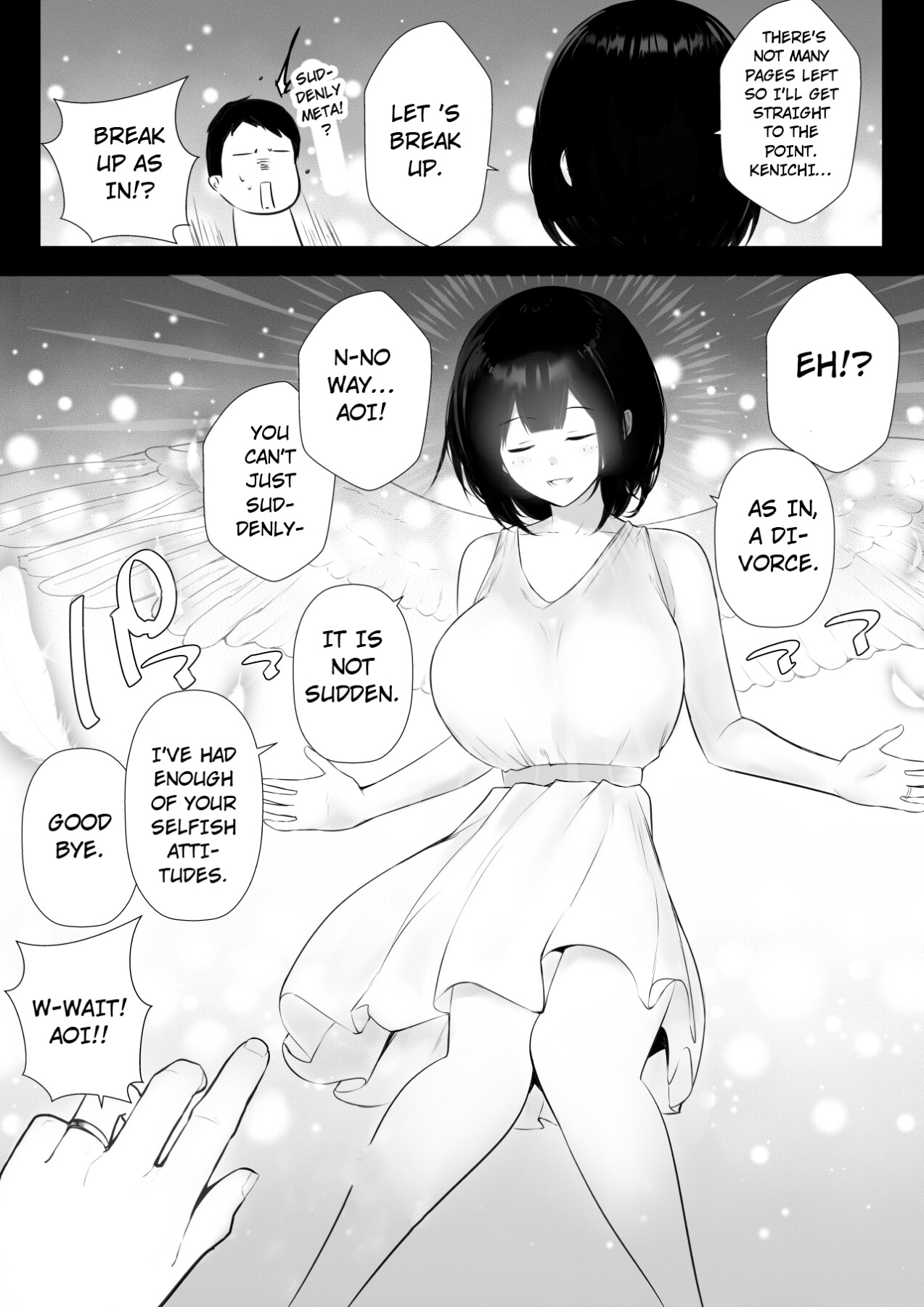 Hentai Manga Comic-I Witnessed The Big Breasted Schoolgirl Who Was Only Nice To Me having Sex With Another Man 6-Read-37